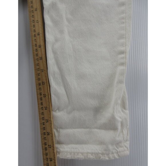 Levis 501 CT Jeans 30 Button Fly Distressed Cropped Denim Pants NEW - Picture 8 of 16